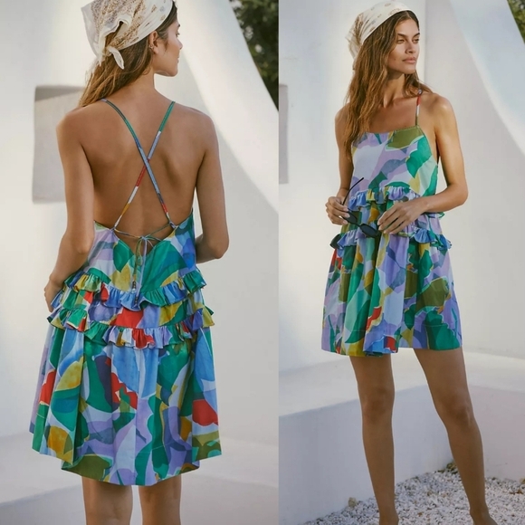 Anthropologie Dresses & Skirts - Anthropologie Ruffled Seaside Mini Dress